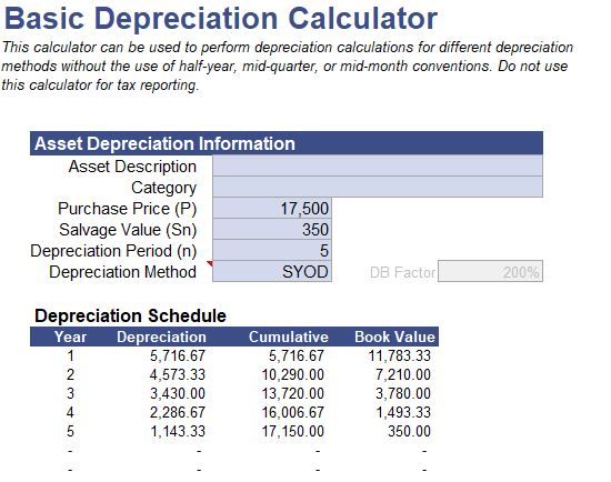 Depreciation-Calculator